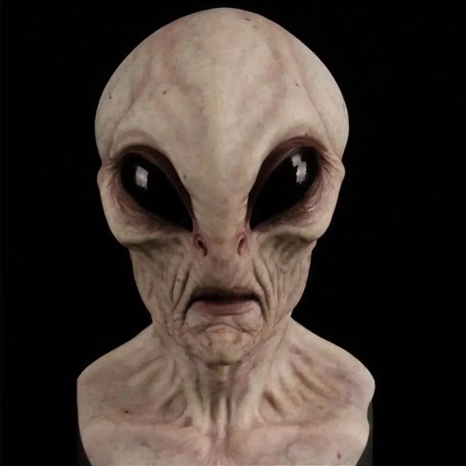 Newest Halloween Alien Mask Scary Horrible Big Eyes Horror Alien Mask Full Head Latex Mask Mask Monster Mask