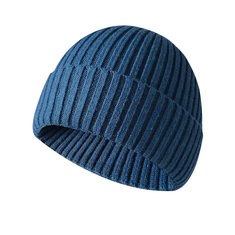 Men'S Beanies Hats Winter Solid Color Knitted Women'S Beanies Bonnets for Women Thick Soft Classic Cuffed Cap Unisex Style