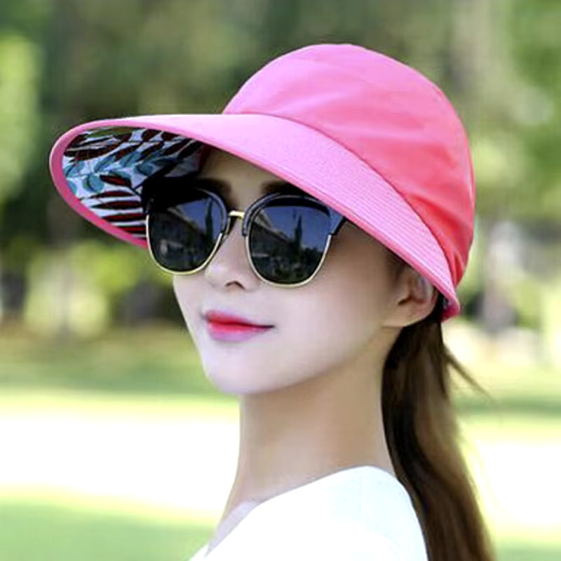 Summer Sun Protection Folding Sun Hat for Women Wide Brim Cap Ladies Beach Visor Hat Girl Holiday UV Protection Sun Hat