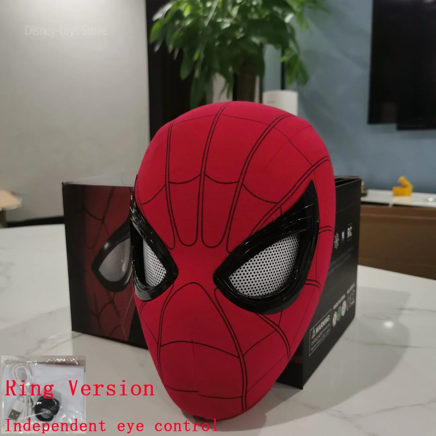 Mascara Spiderman Headgear Mask Cosplay Moving Eyes Mask Spider Man 1:1 Elastic Toys Adults Kids Gift ﻿