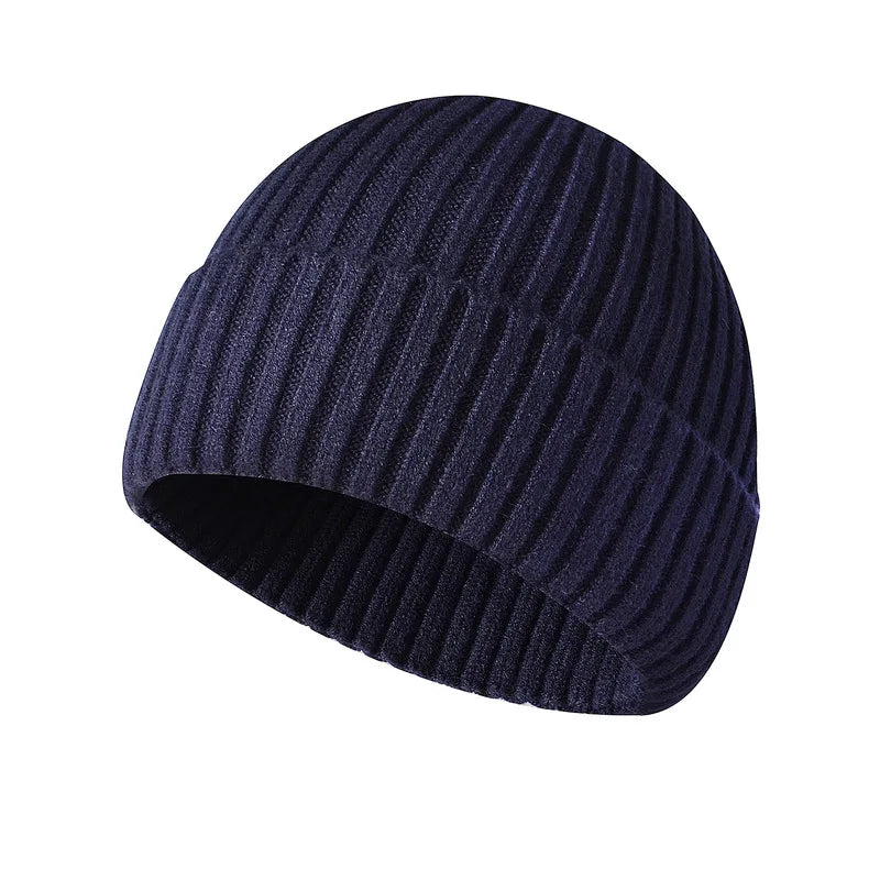 Men'S Beanies Hats Winter Solid Color Knitted Women'S Beanies Bonnets for Women Thick Soft Classic Cuffed Cap Unisex Style