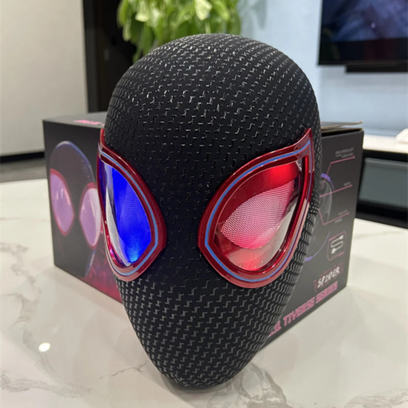 Mascara Spiderman Headgear Mask Cosplay Moving Eyes Mask Spider Man 1:1 Elastic Toys Adults Kids Gift ﻿