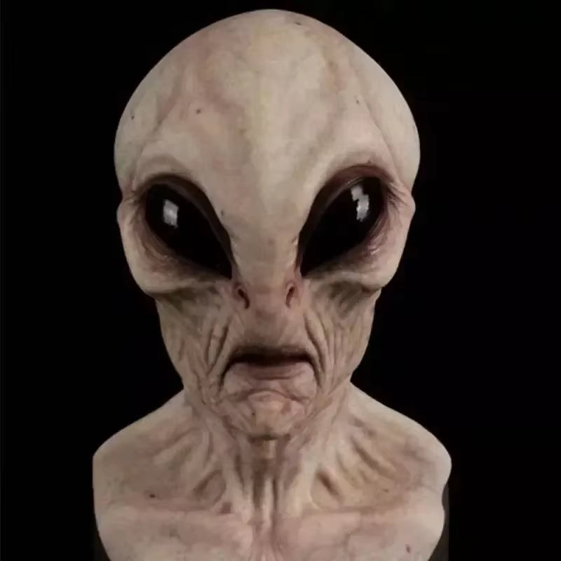 Newest Halloween Alien Mask Scary Horrible Big Eyes Horror Alien Mask Full Head Latex Mask Mask Monster Mask