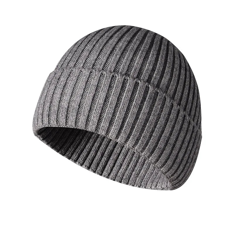 Men'S Beanies Hats Winter Solid Color Knitted Women'S Beanies Bonnets for Women Thick Soft Classic Cuffed Cap Unisex Style