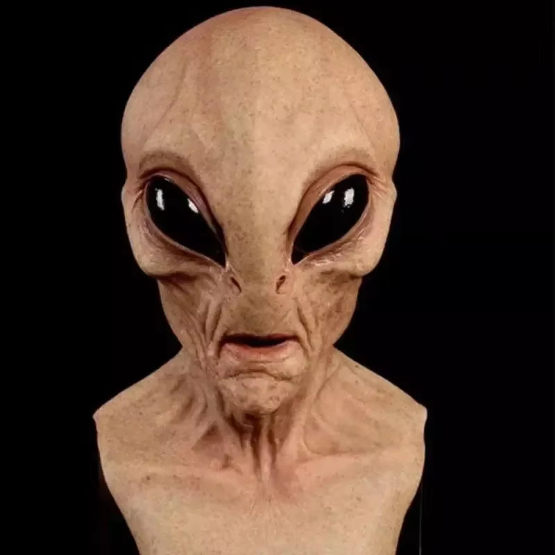 Newest Halloween Alien Mask Scary Horrible Big Eyes Horror Alien Mask Full Head Latex Mask Mask Monster Mask